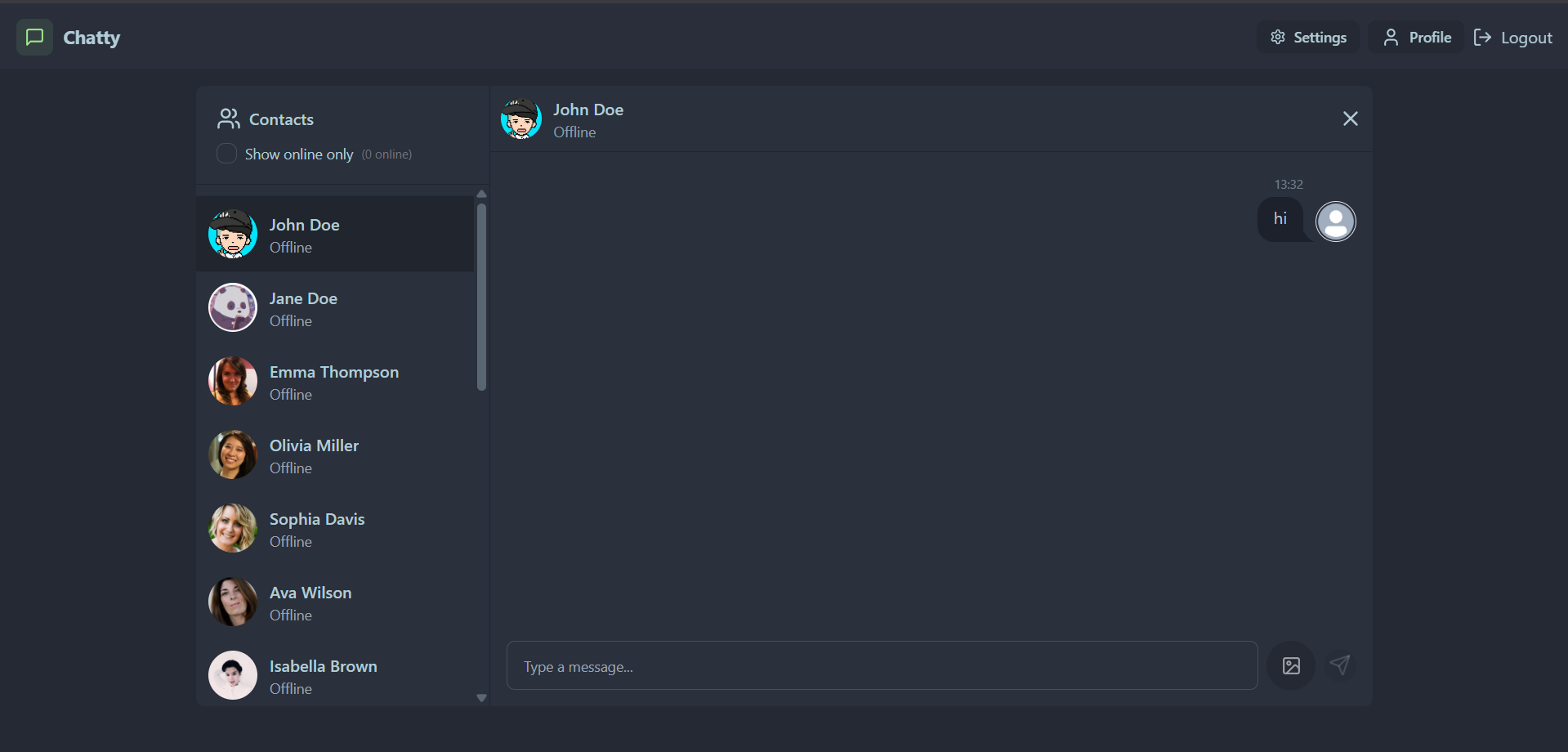 Realtime Chat App