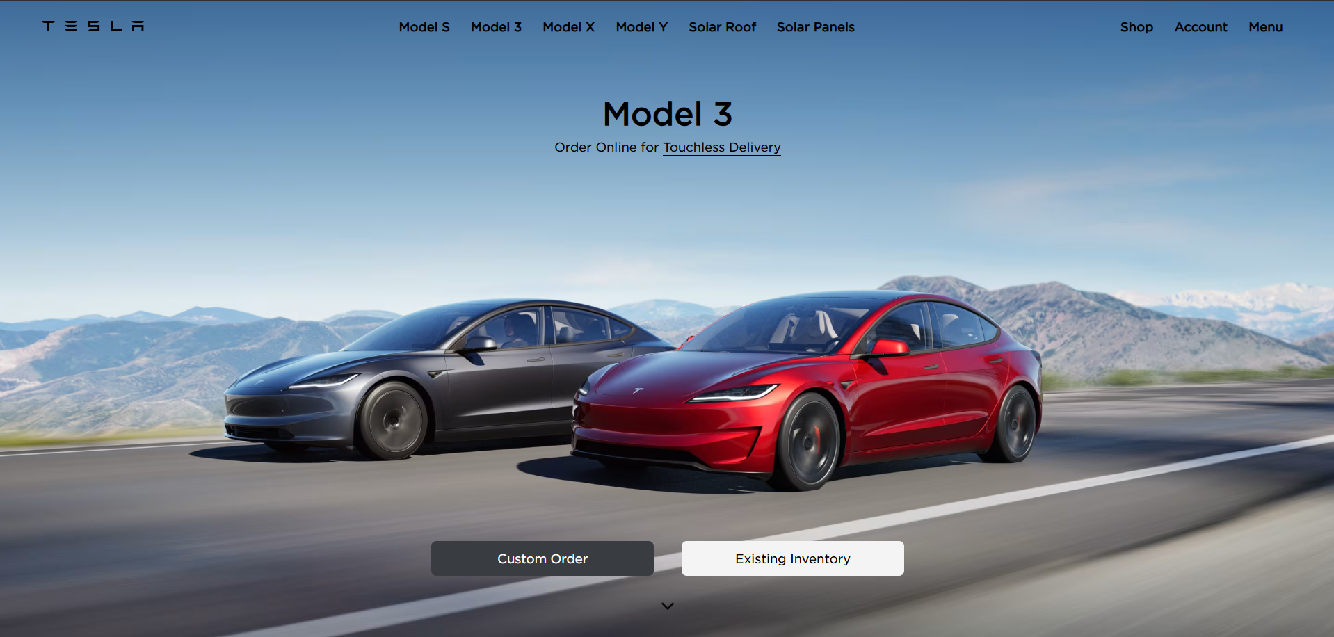 Tesla Landing Page Clone